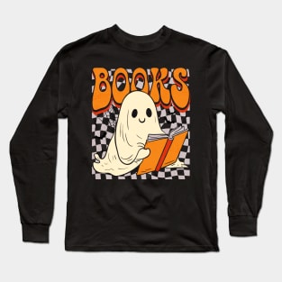 Book Reading Ghost T-Shirt Long Sleeve T-Shirt